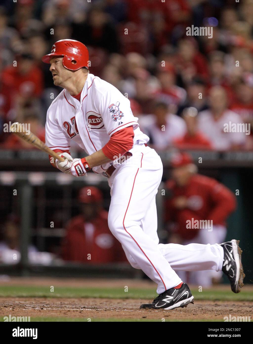 Scott Rolan Cincinnati Reds Cincinnati Reds' Scott Rolen in action against the Houston Astros in a ...