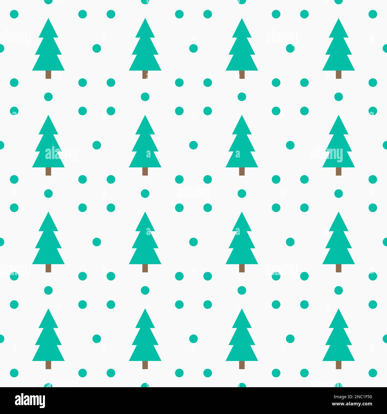 Christmas trees winter seamless pattern. Vector illustration Stock ...