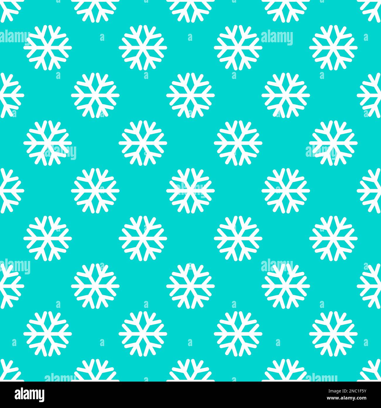 White snowflakes on blue background winter seamless pattern. Vector ...