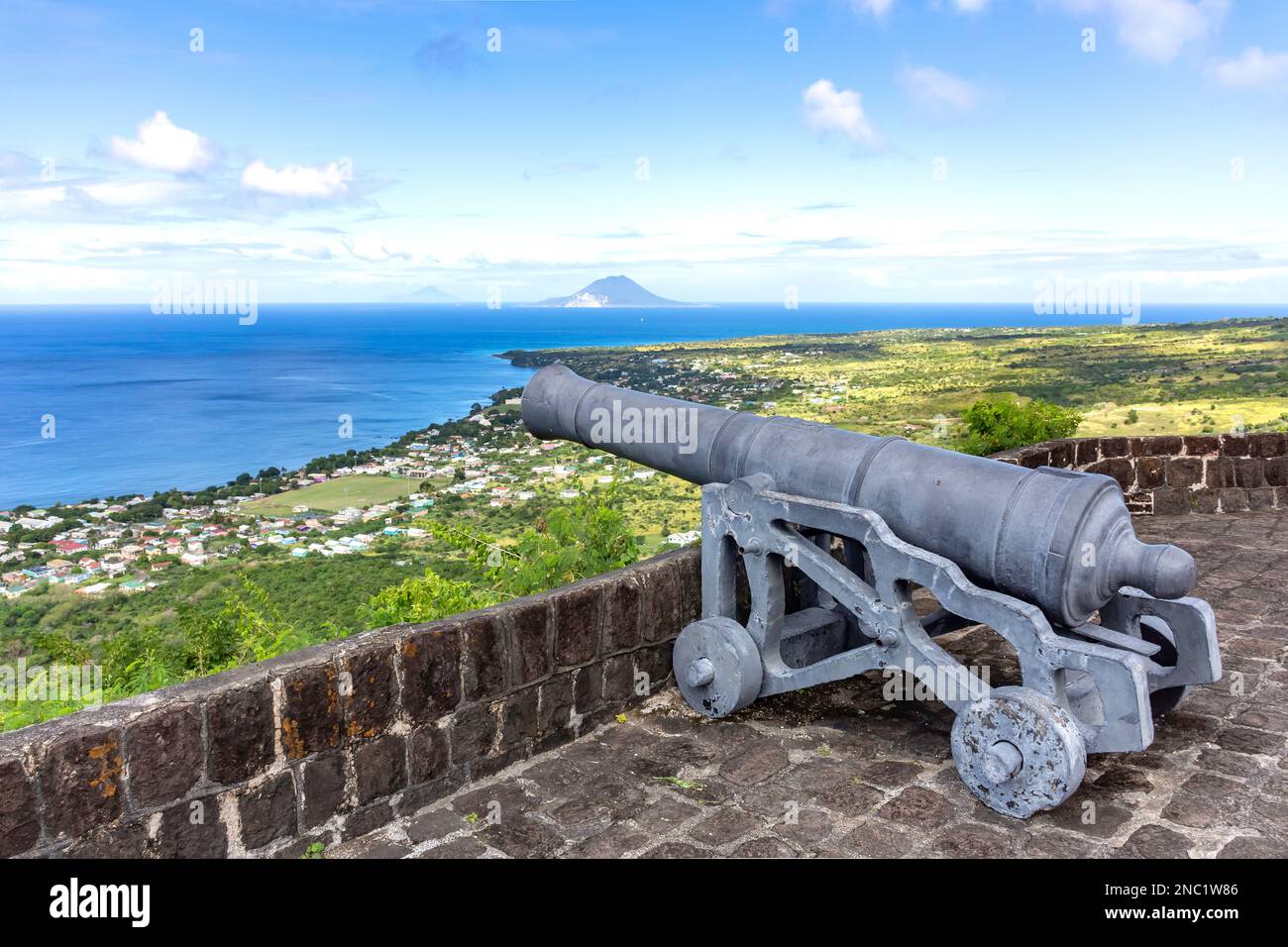 Western Place of Arms, Fort George, Brimstone Hill Fortress National Park, Sandy Point Town, St. Kitts, St. Kitts and Nevis, Caribbean Stock Photo