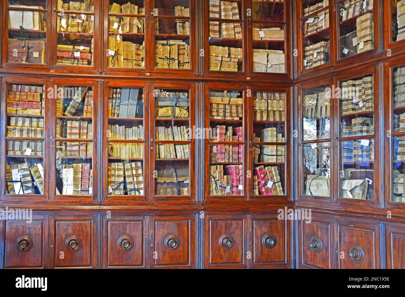 Archival documents of the bicentennial history of the Scuola Normale Superiore in Pisa, Italy. November 9, 2022. Editorial photo Stock Photo