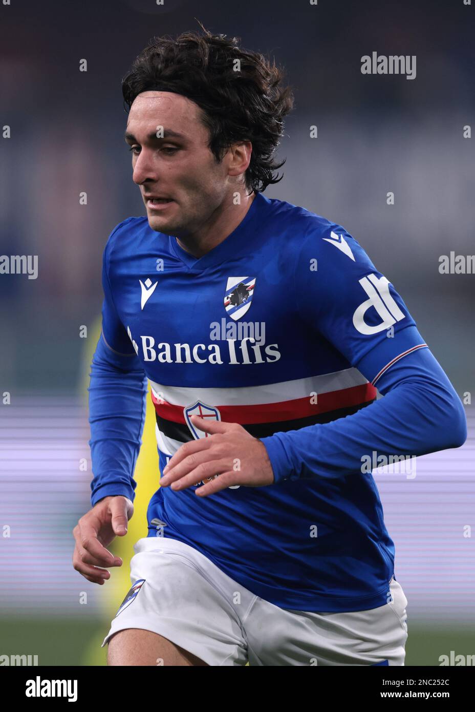 Genoa, Italy. 30 April 2022. Antonio Candreva of UC Sampdoria in action  during the Serie A football match between UC Sampdoria and Genoa CFC.  Credit: Nicolò Campo/Alamy Live News Stock Photo - Alamy