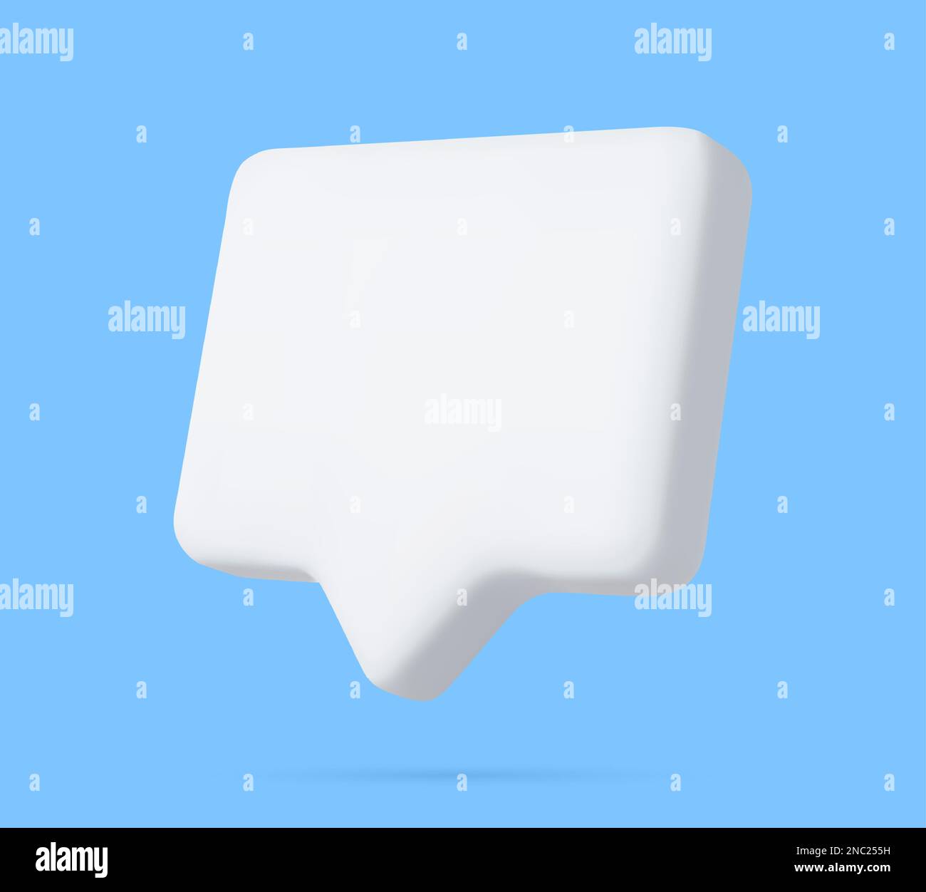 Blank red speech bubble pin Stock Vector