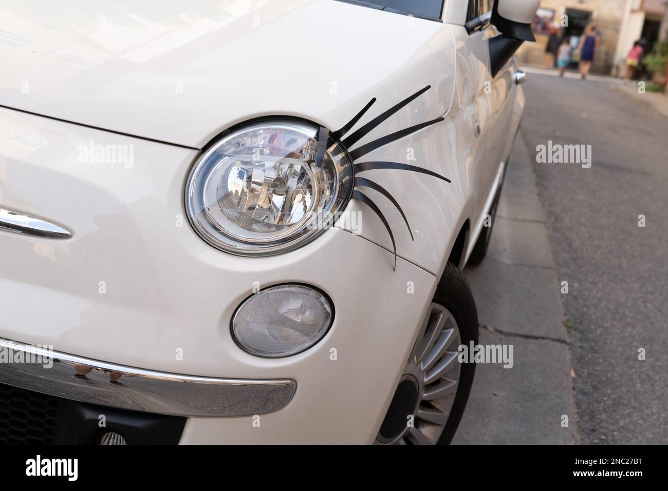 Headlamp eyelashes hi-res stock photography and images - Alamy