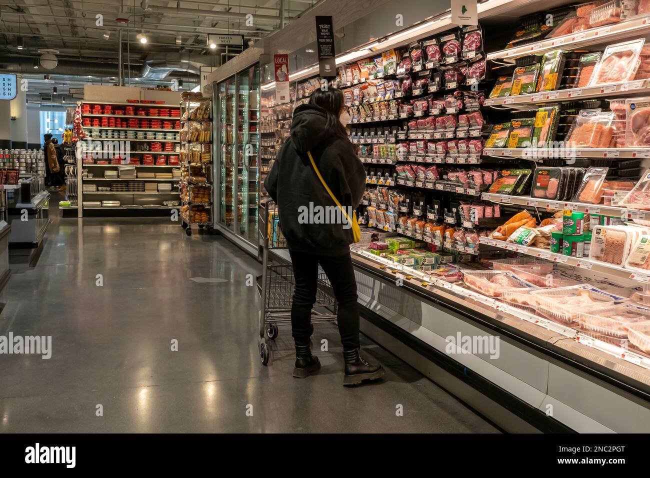 Shopping in a Whole Foods Market supermarket in New York on Friday, February 3, 2023. The Labor