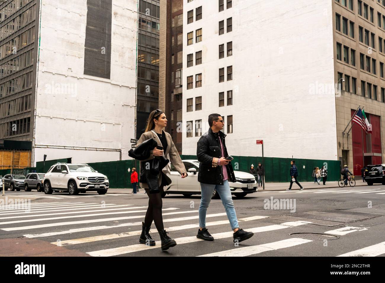 Development on Fifth Avenue in Midtown Manhattan in New York on Sunday, February 12, 2023. (© Richard B. Levine) Stock Photo