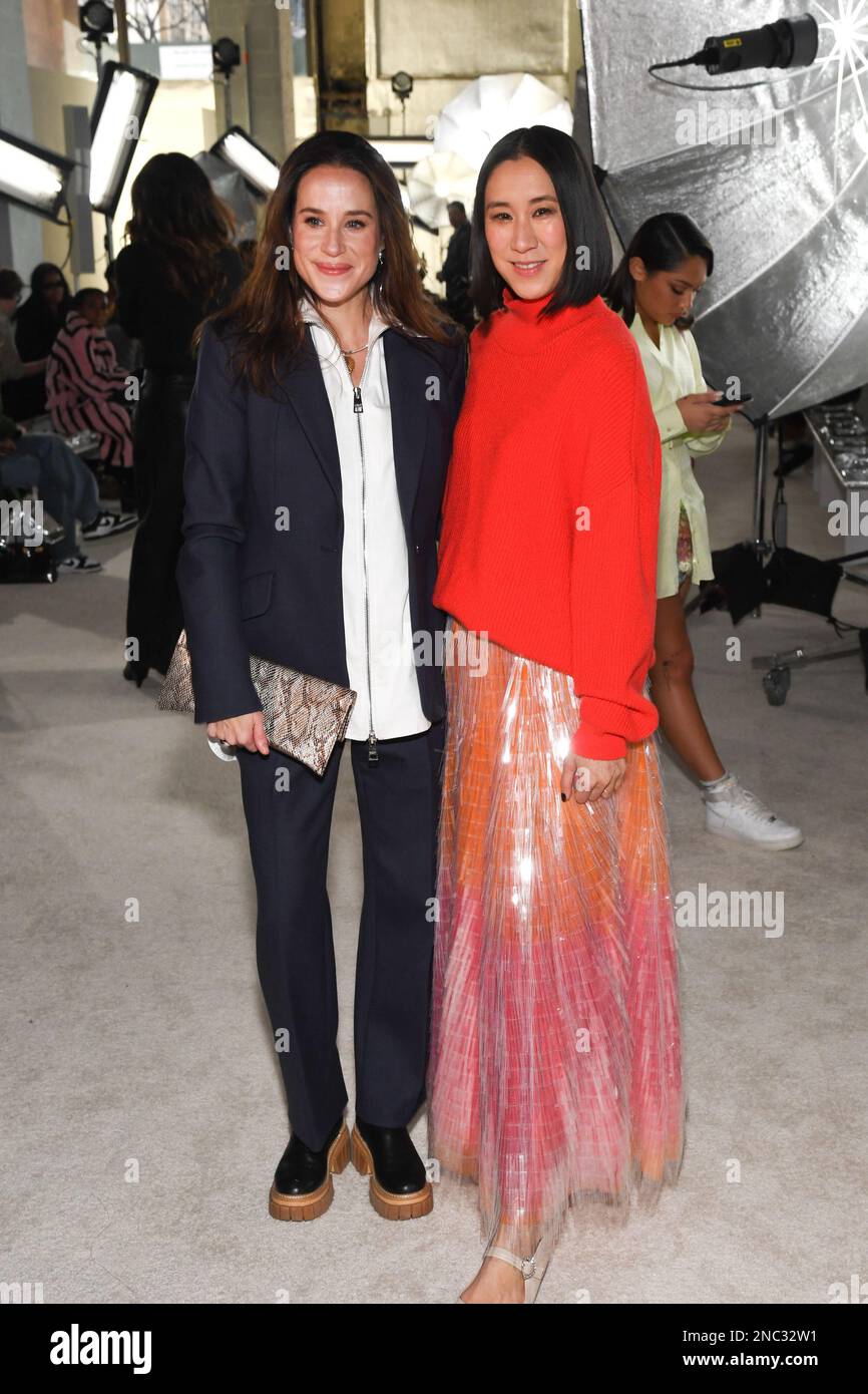 New York, USA. 14th Feb, 2023. Ashley Biden and Eva Chen attend the Brandon  Maxwell Fall 2023 Runway Show during New York Fashion Week in New York, NY  on February 14, 2023. (