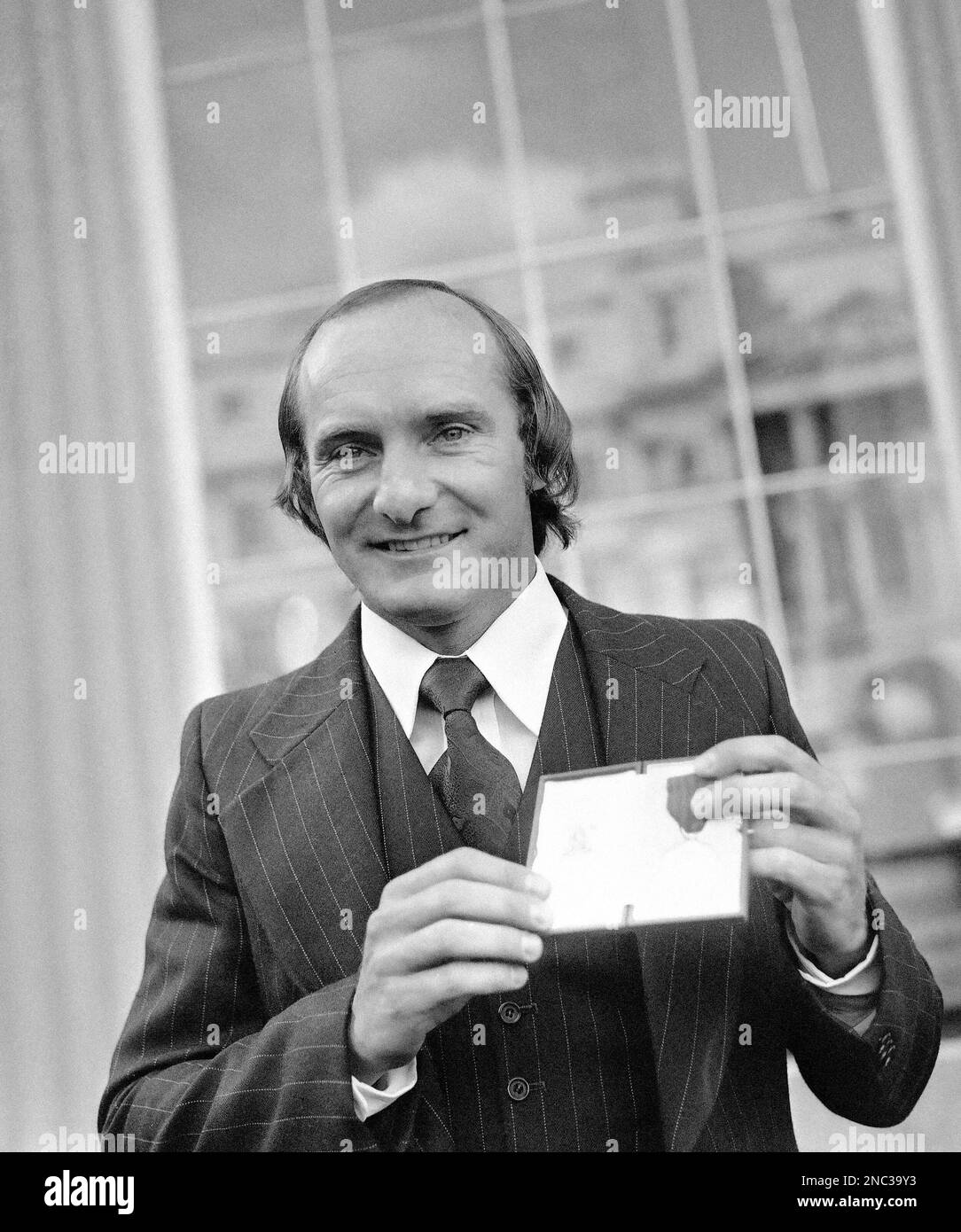 British Racing Driver Mike Hailwood Photographed After Receiving The british-racing-driver-mike-hailwood-photographed-after-receiving-the