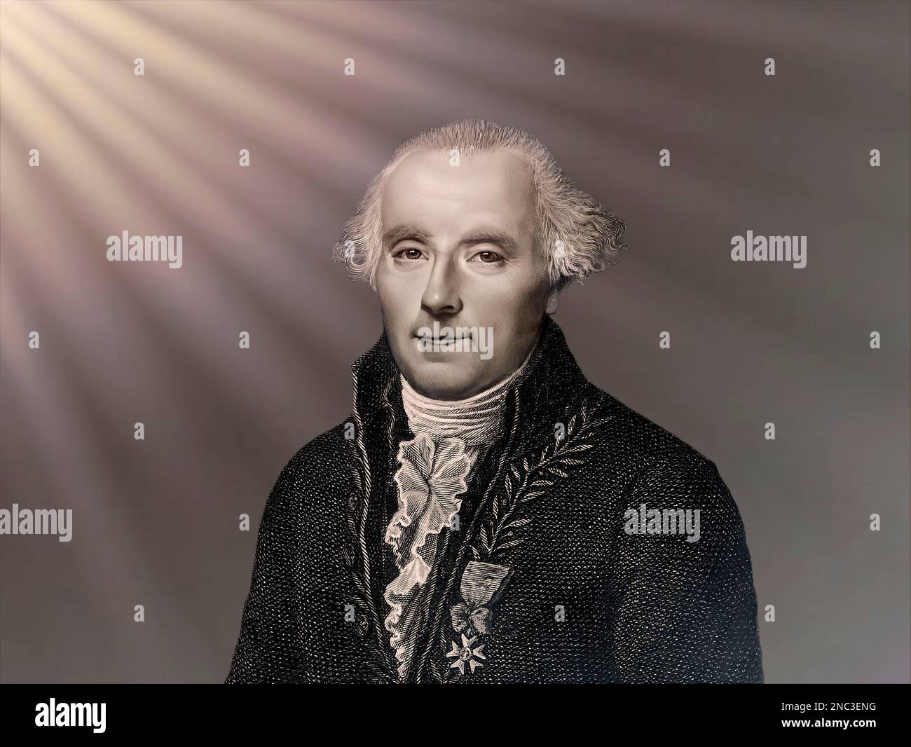 Pierre-Simon Marquis de Laplace, 1749-1827, French physicist, astronomer and mathematician, digitally altered Stock Photo