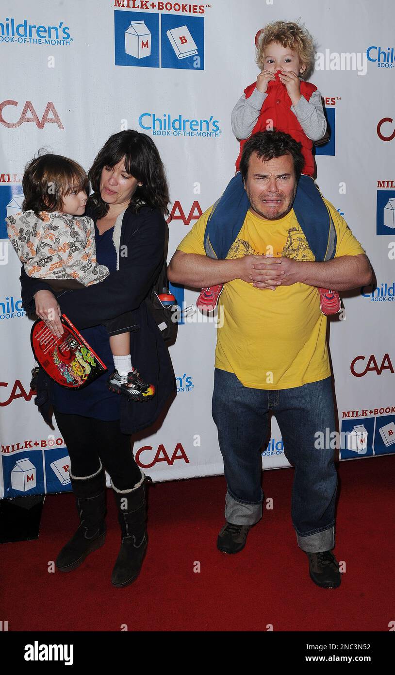 Tanya Haden Jack Black Son Thomas Editorial Stock Photo - Stock Image