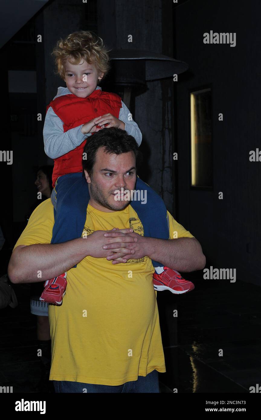 Photos and Pictures - Jack Black and son Samuel Black attend the 2nd Annual  Milk and Bookies Story Time Celebration held at the Skirball Cultural  Center. Los Angeles, CA. 03/20/11.