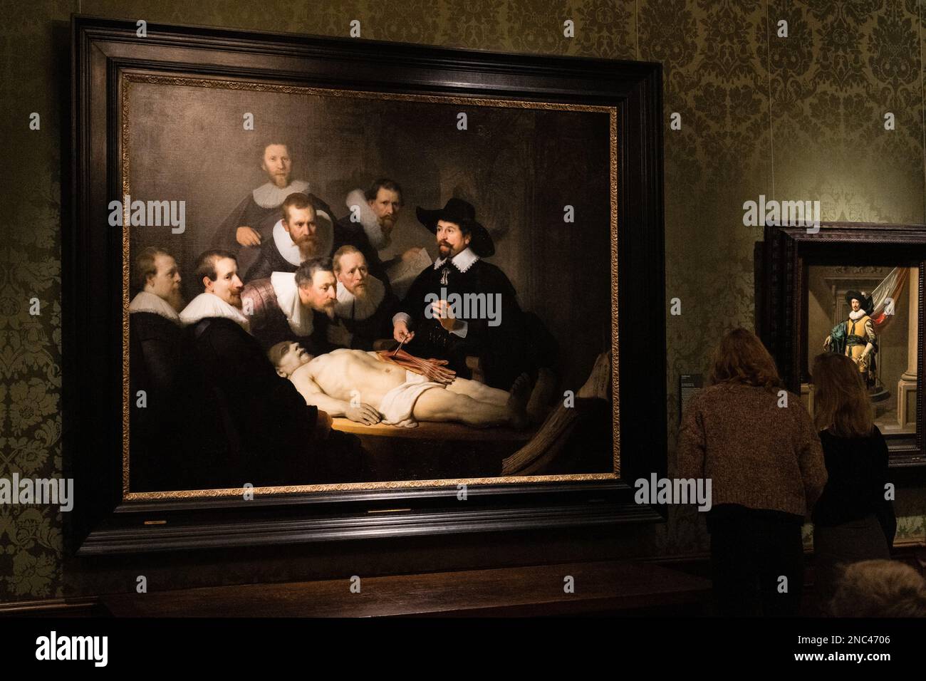 Rembrandt van Rijn painting The anatomy lesson of Dr. Nicolaes Tulp in the Mauritshuis Museum in