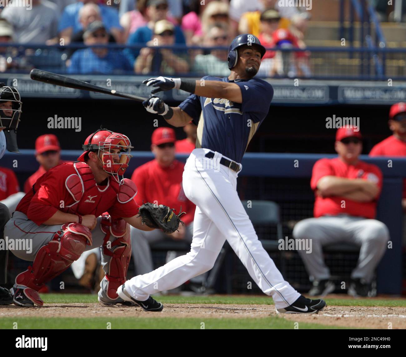 San Diego Padres' Eric Patterson in a spring training baseball game in