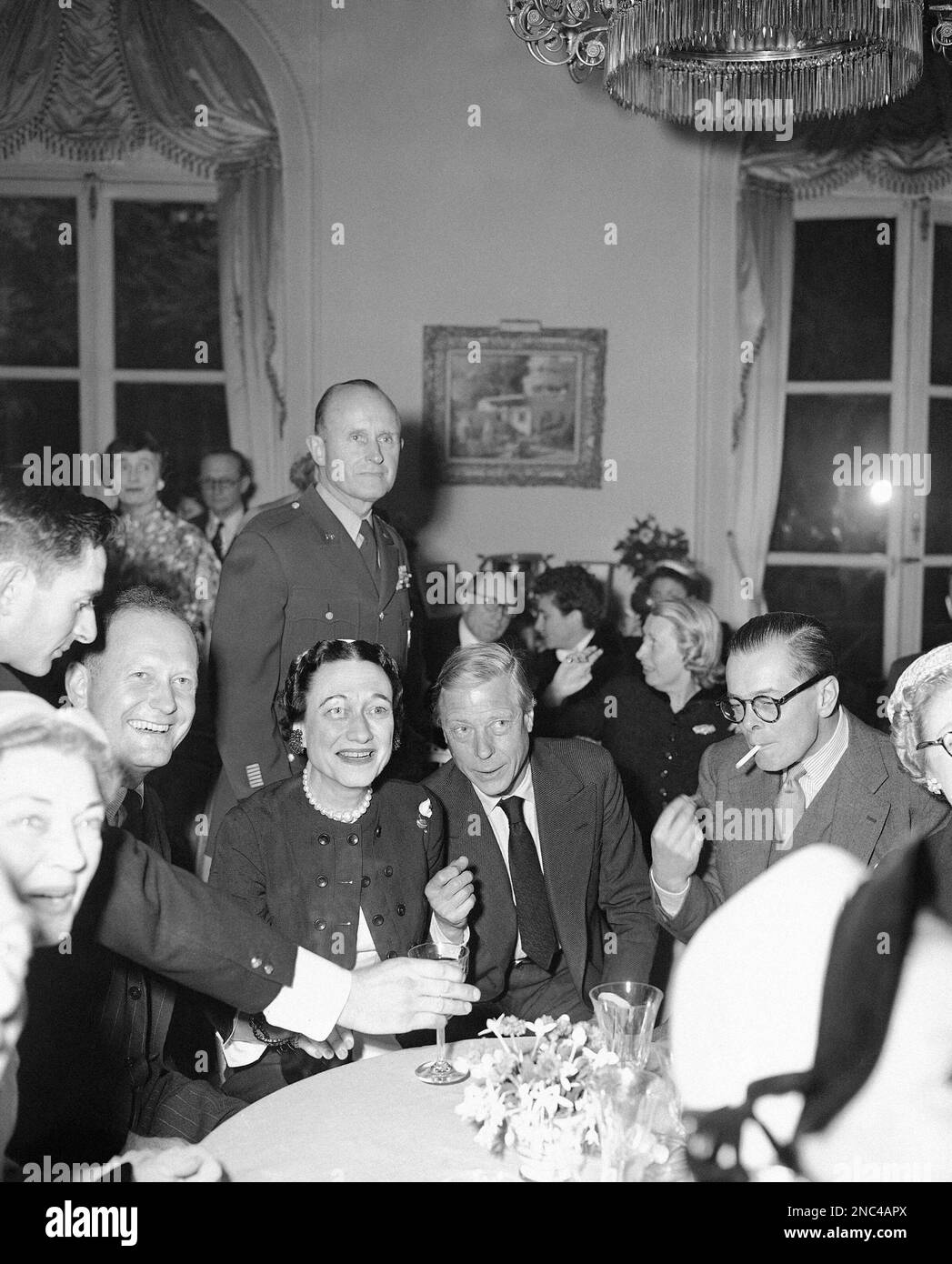 The Duke of Windsor, Prince Edward sits in the Paris home on June 2
