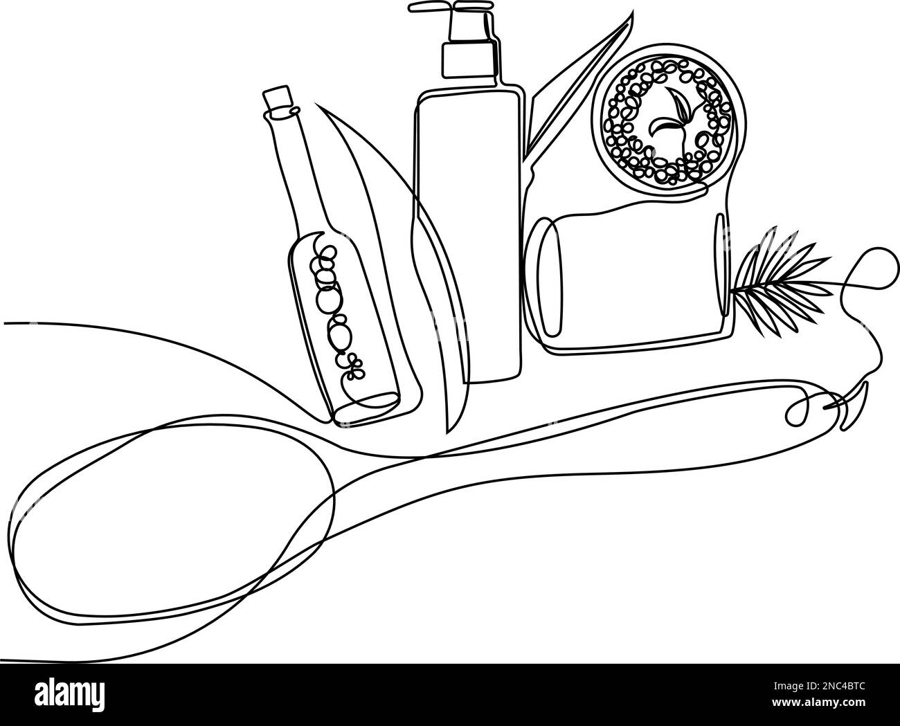 Skin care concept. Landing page template. Morning routine. Bath time