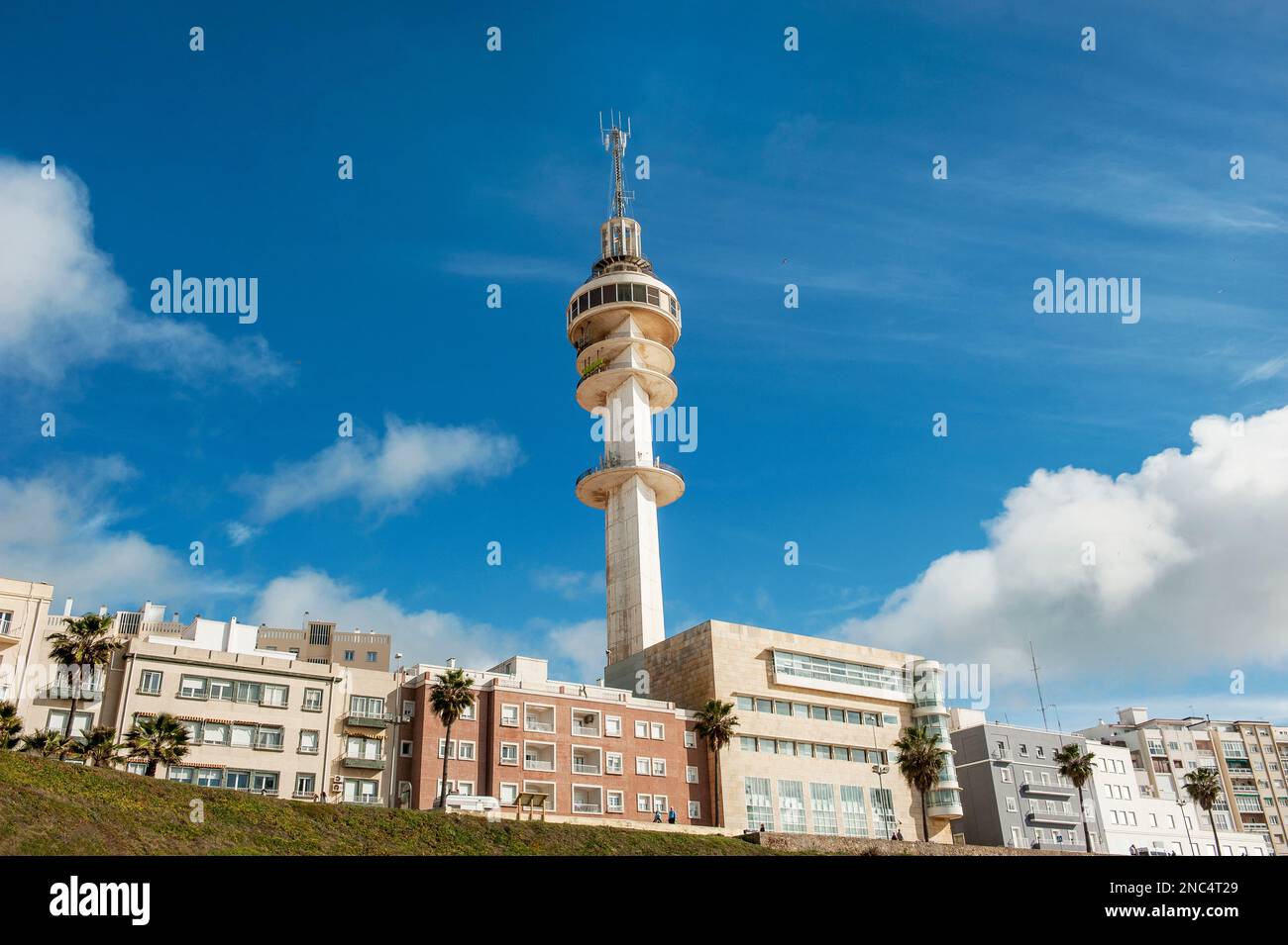 Cadiz-Andalusia-Spain,  January 3. 2016: 18th century observation tower with panoramic views over the city. Stock Photo