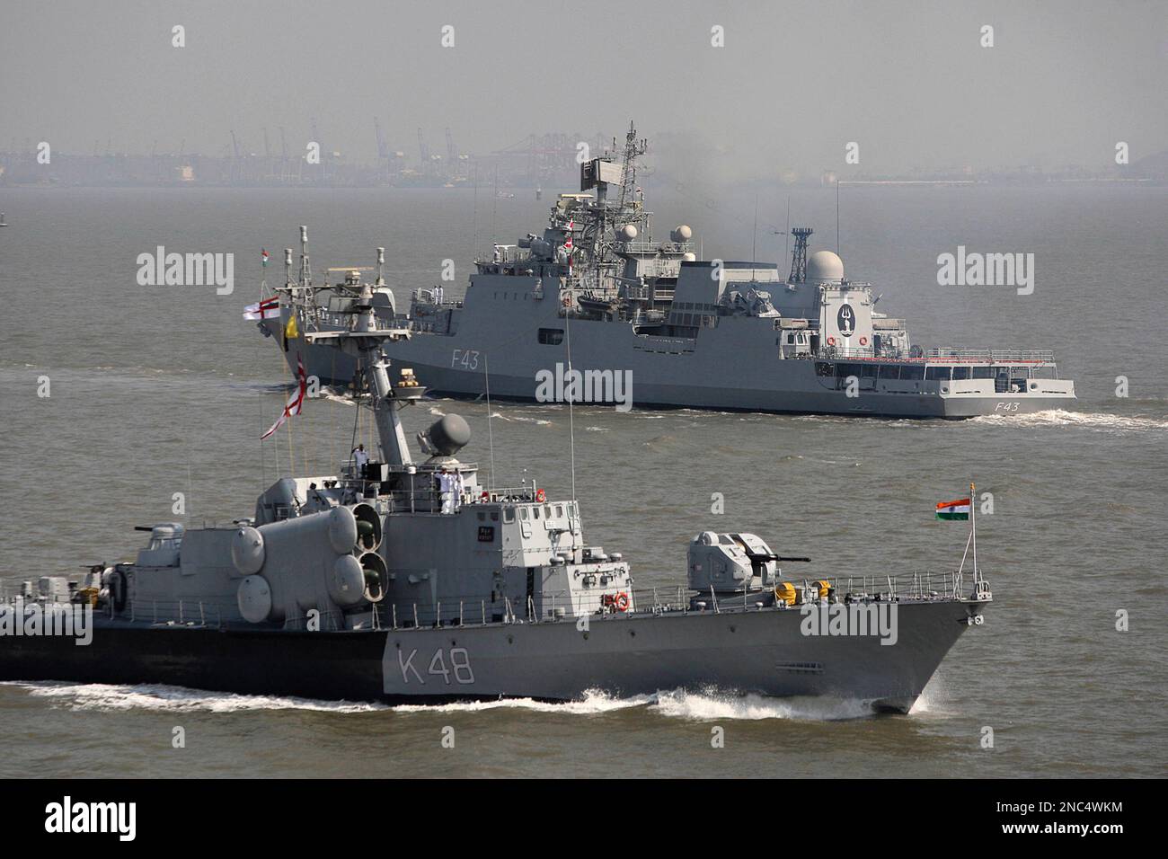 FILE- In This Dec. 23, 2009 File Photo, Indian Navy Warships Steam Past ...