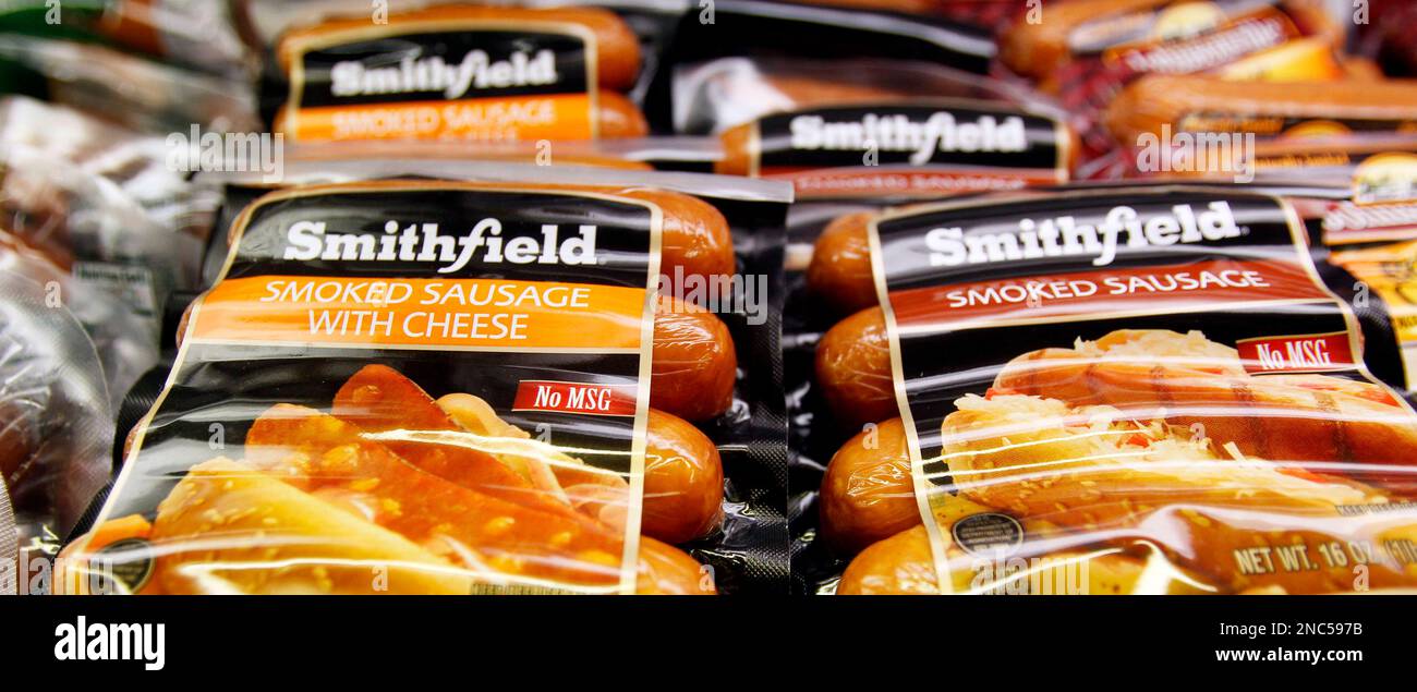 In this photo made on Friday, March 4, 2011, a selection of smoked