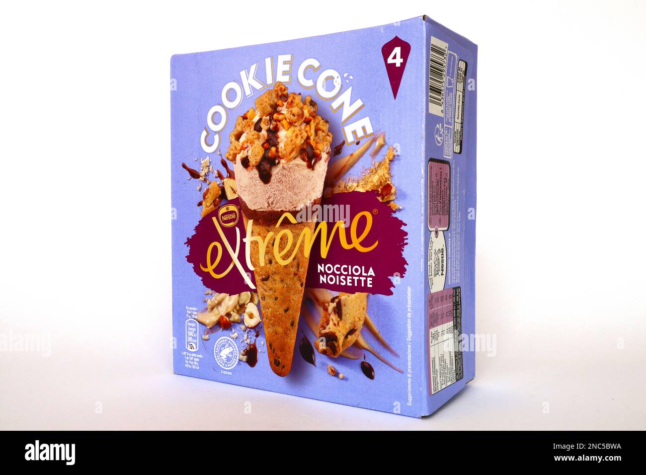 Nestlé Cookie Cone Extreme Ice Cream Stock Photo Alamy
