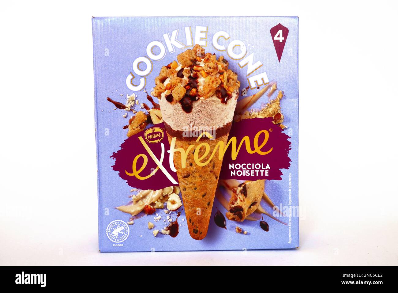 Nestlé Cookie Cone Extreme Ice Cream Stock Photo Alamy