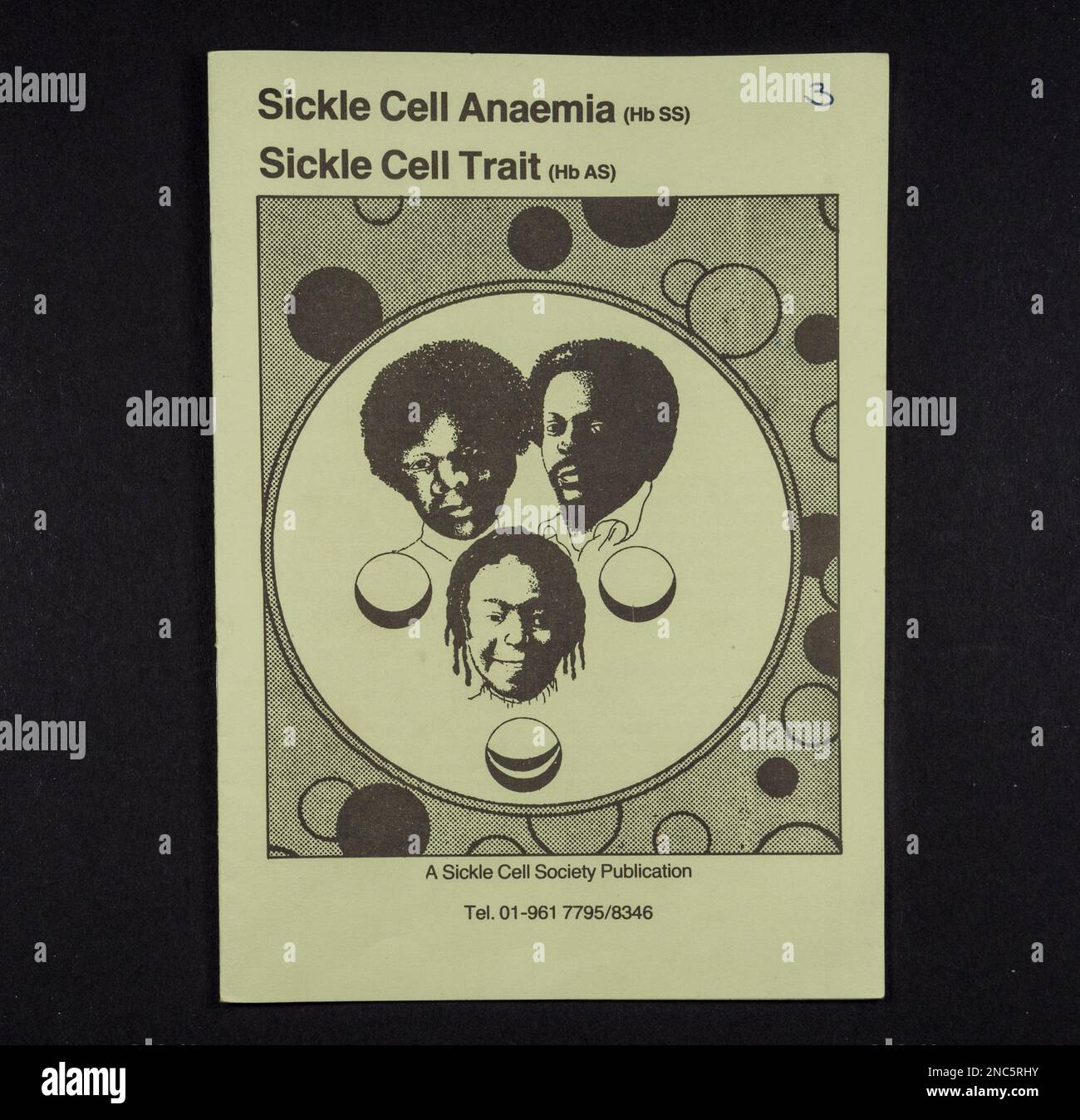 'Sickle Cell Anaemia' 'Sickle Cell Trait', a leaflet issued by the Sickle Cell Society in 1979 (1987 revision shown). Stock Photo