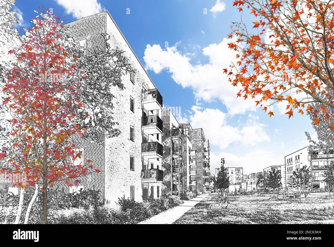 View of Sustainable Housing Solutions for Urban Areas