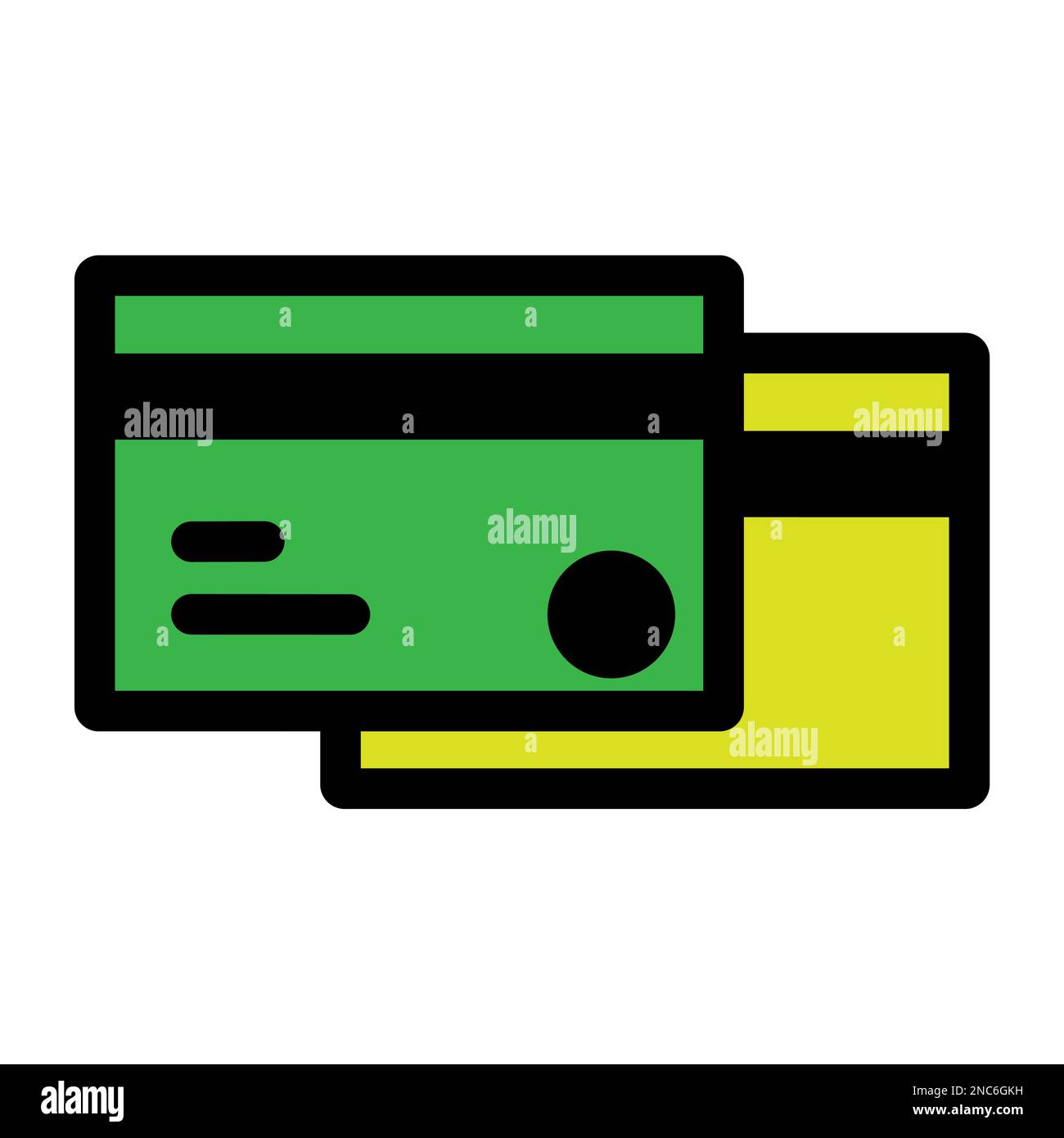 Credit card icon line isolated on white background. Black flat thin icon on modern outline style. Linear symbol and editable stroke. Simple and pixel Stock Vector