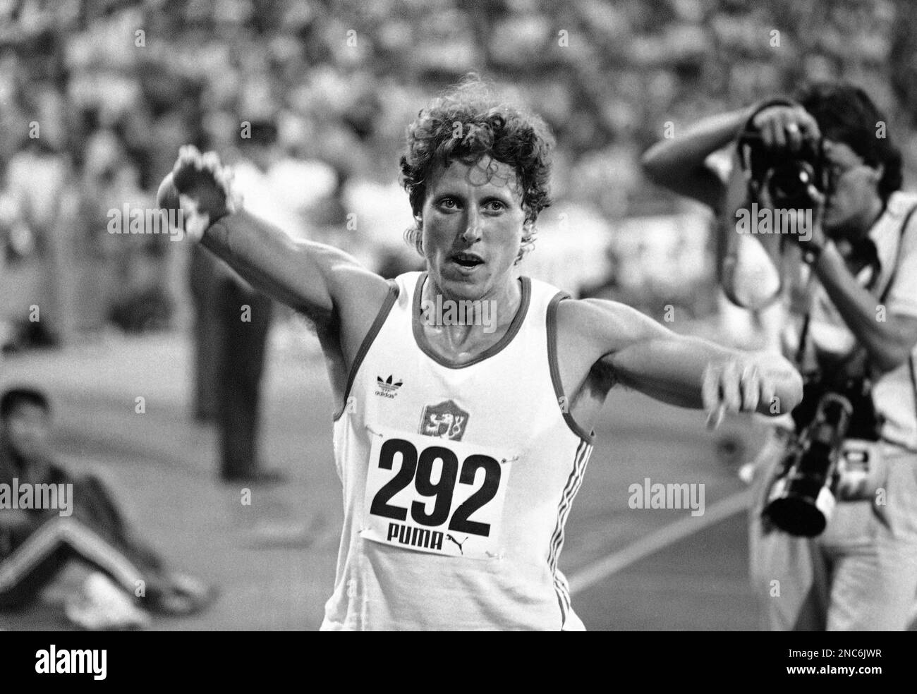 Czechoslovakia s Jarmila Kratochvilova After Winning The Women s 800 