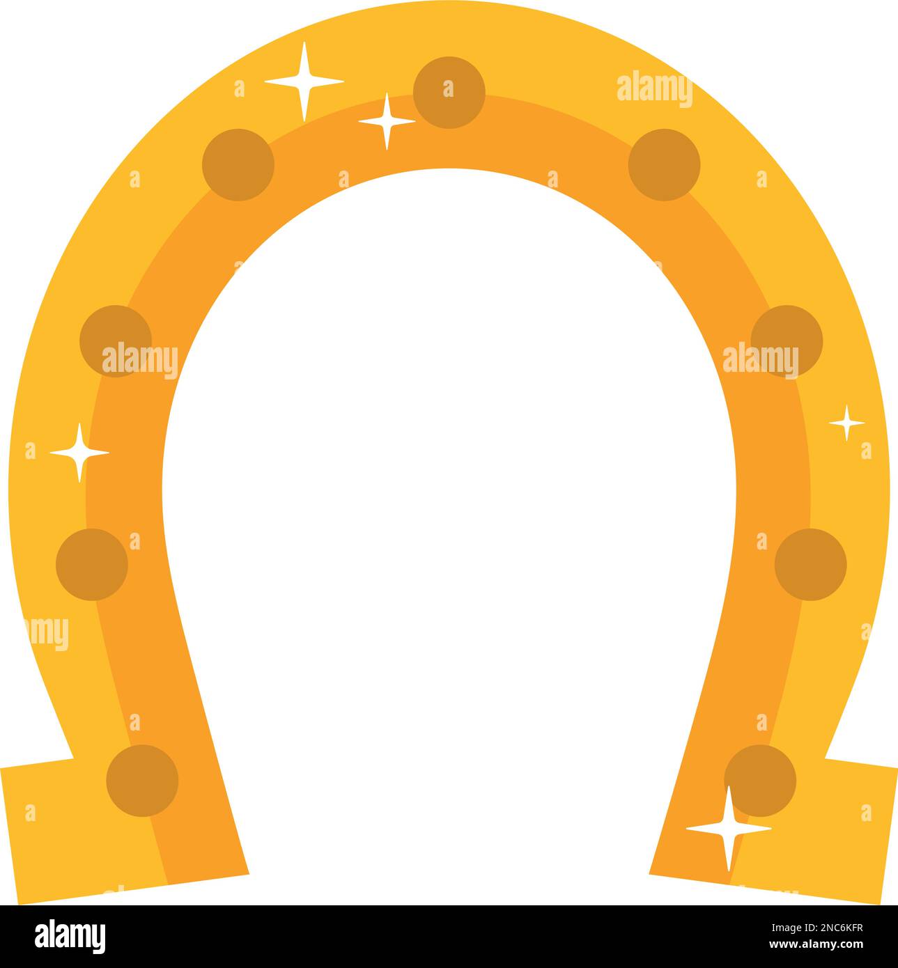 bright golden horseshoe Stock Vector Image & Art Alamy