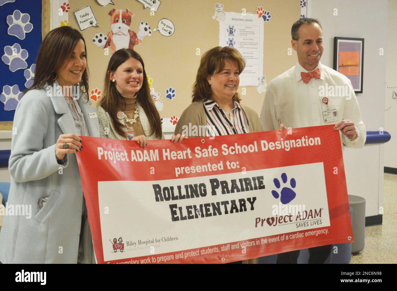 Rolling Prairie Elementary Received Its Heart Safe School Banner On ...