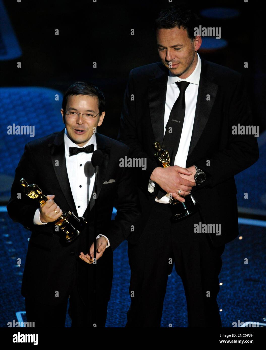 FILE- This Feb. 27, 2011 file photo shows Shaun Tan, left, and Andrew ...