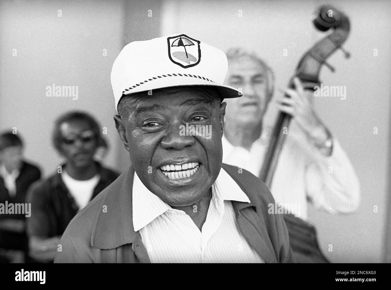 Louis Armstrong the Grand Old Man of the Jazz world as he appeared at