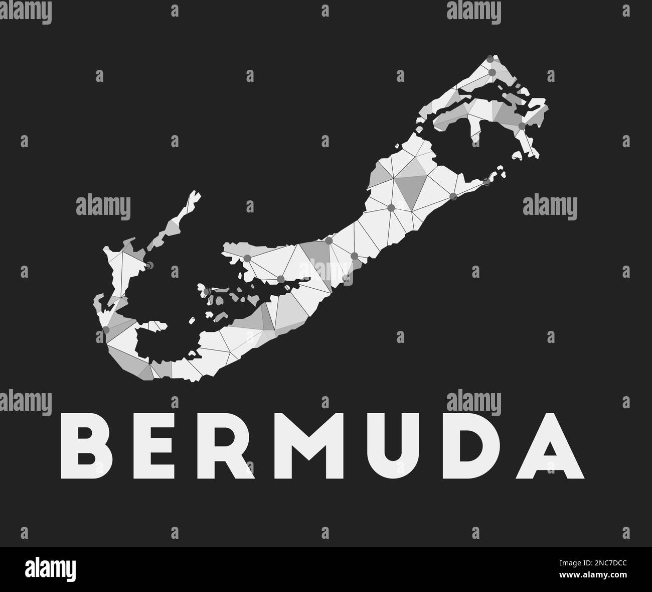 Map of hamilton bermuda Black and White Stock Photos & Images - Alamy