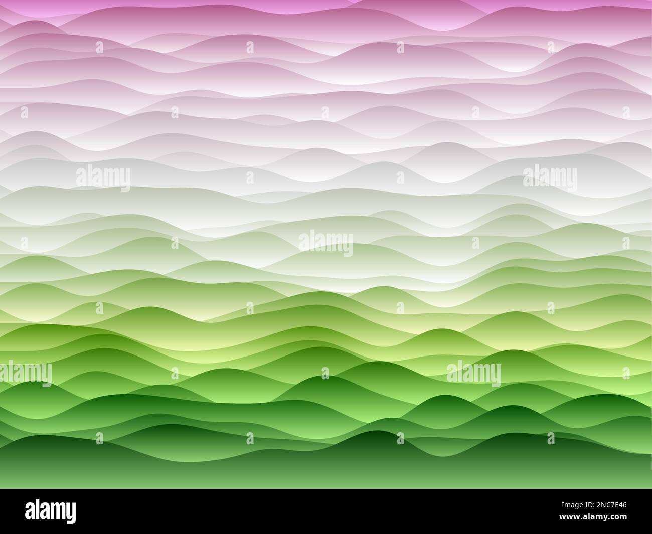 Abstract curves background. Smooth curves with gradients in purple ...
