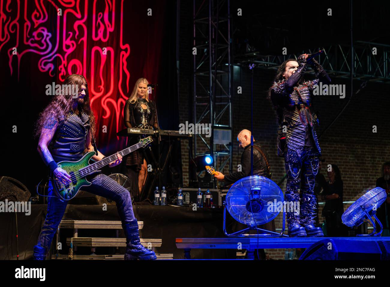 The Cradle of Filth performing at Brutal Assault 2022 festival Stock