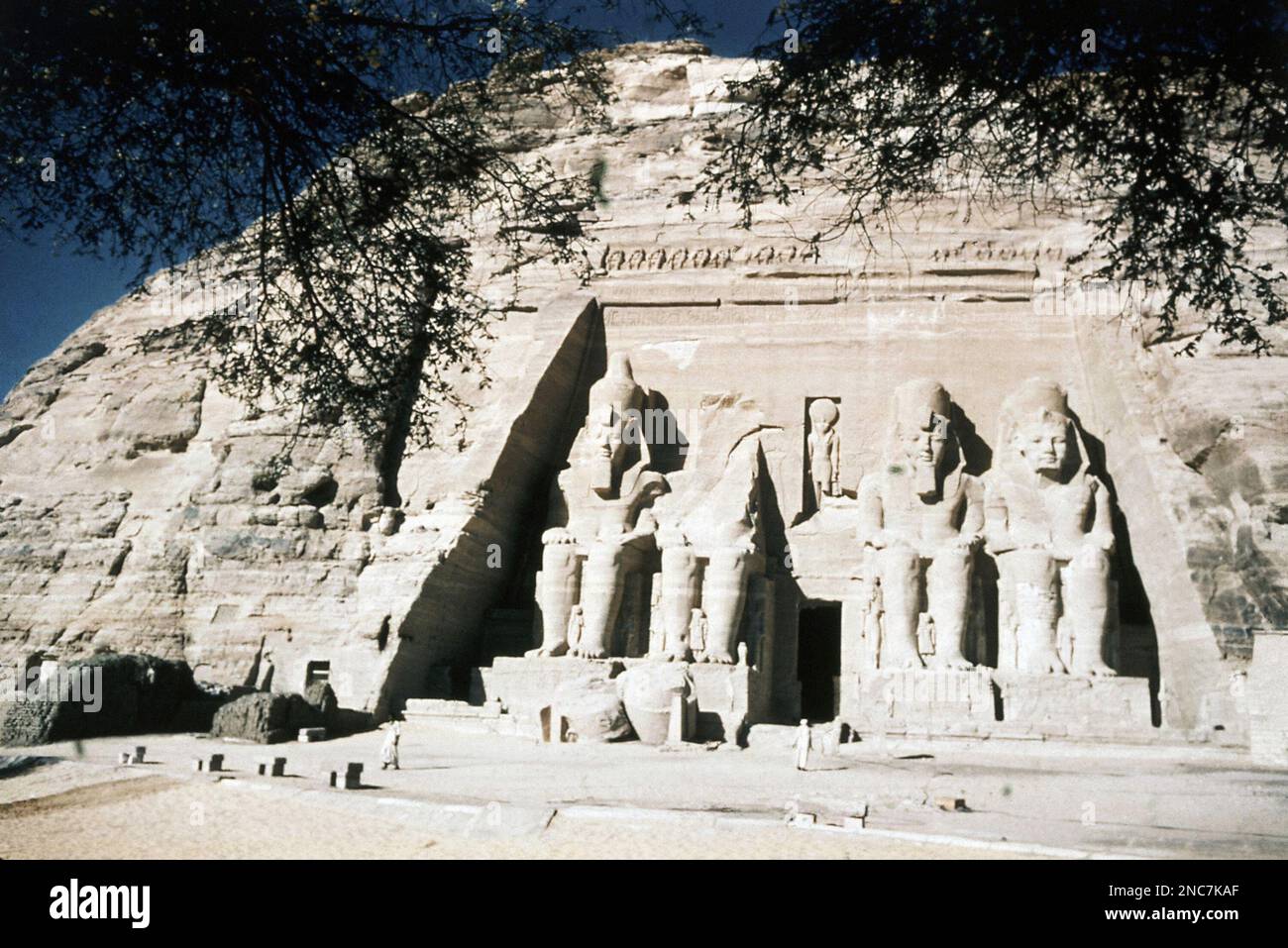 Statues at Rock Temple of Ramses II in Abu Simbel, Egypt in 1962. (AP ...