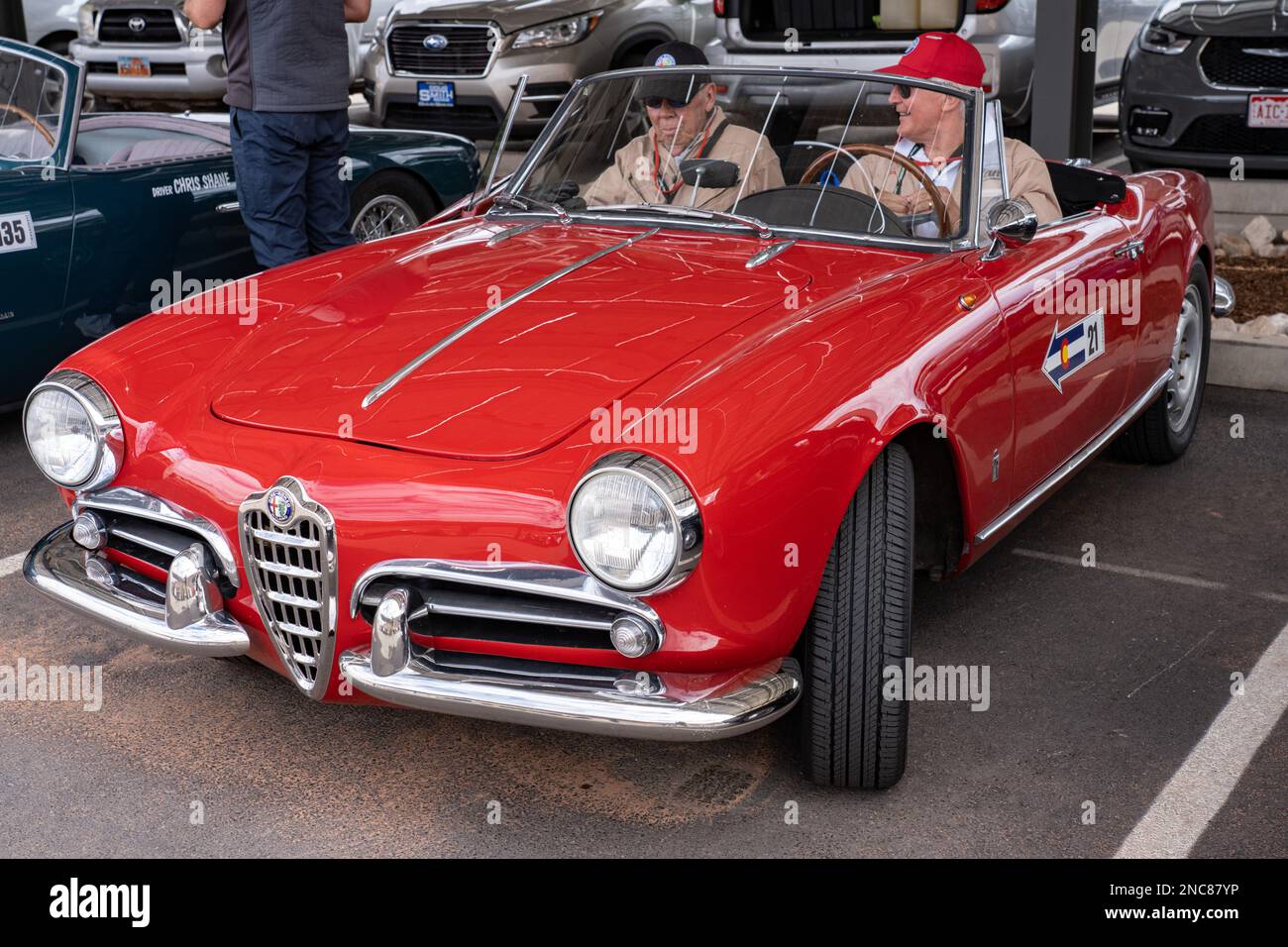 An Italianbuilt 1960 Alfa Romeo Giulietta Spyder sports car in the