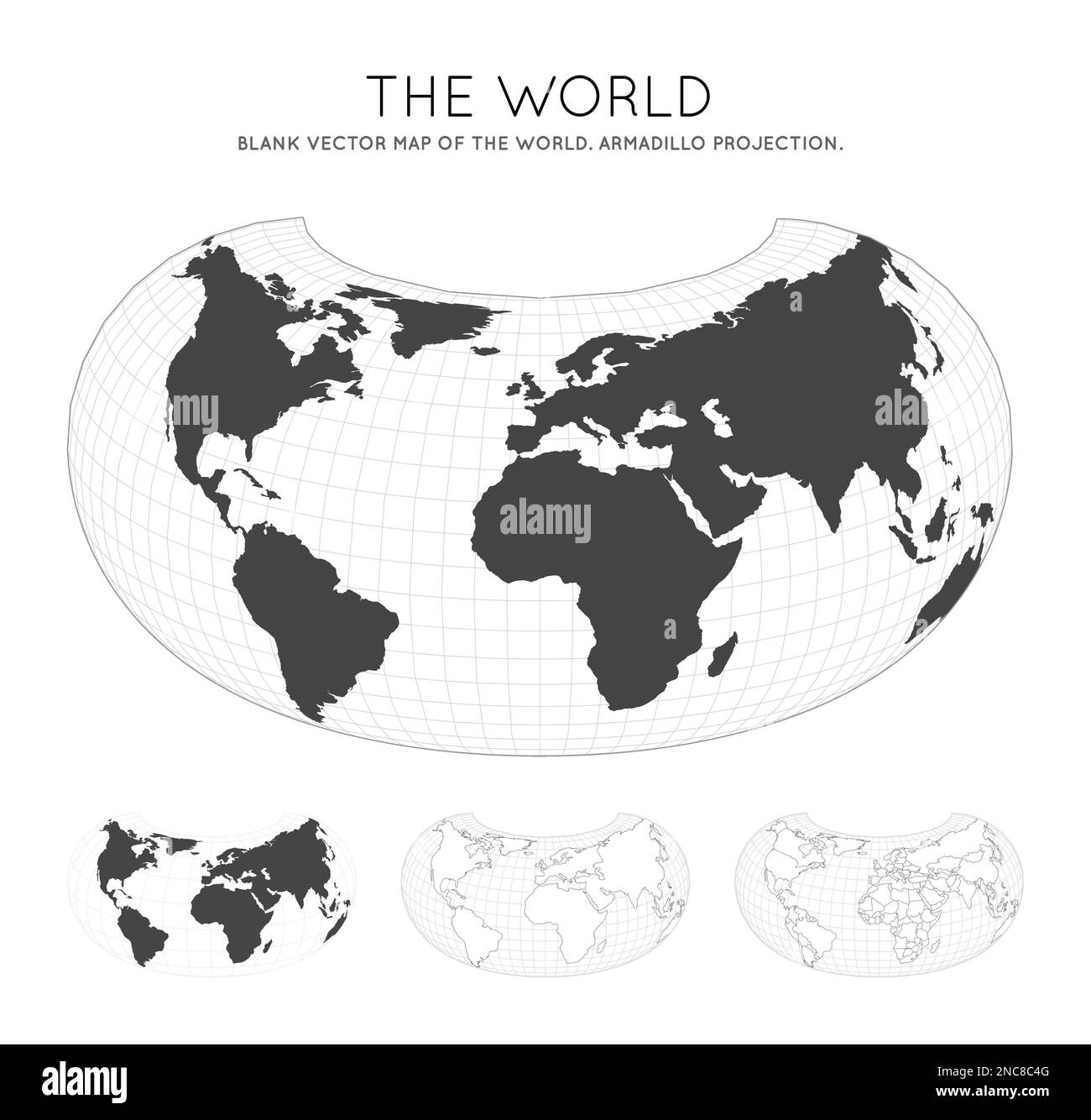 World Map Printable With Latitude - Map Of The World Armadillo Projection Globe With Latitude And Longitude Lines World Map On Meridians And Parallels Background Vector Illustration 2NC8C4G 