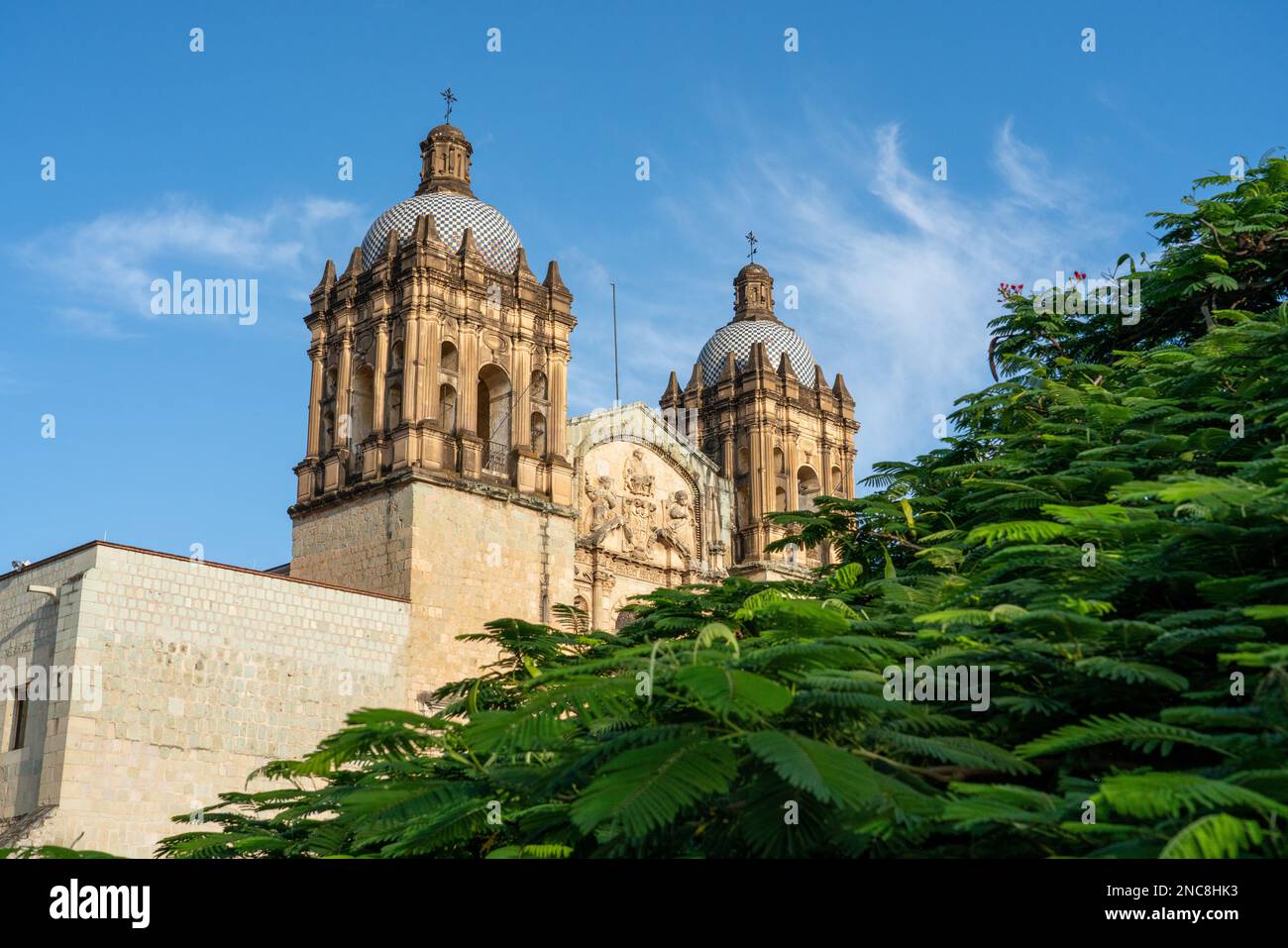 Bell towers of the Church of Santo Domingo de Guzman in the historic