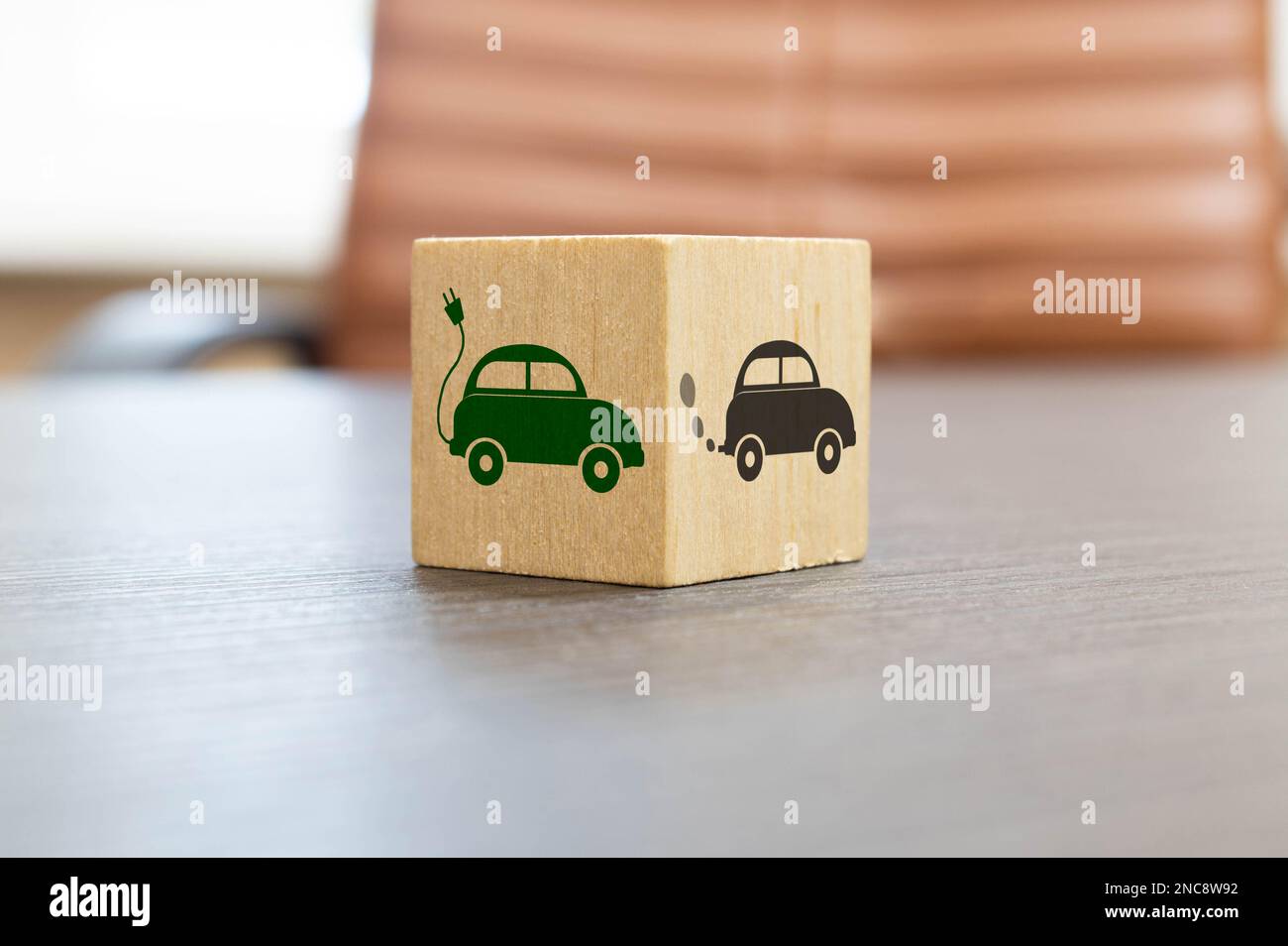 image of a parking lot with two electric car charging points painted