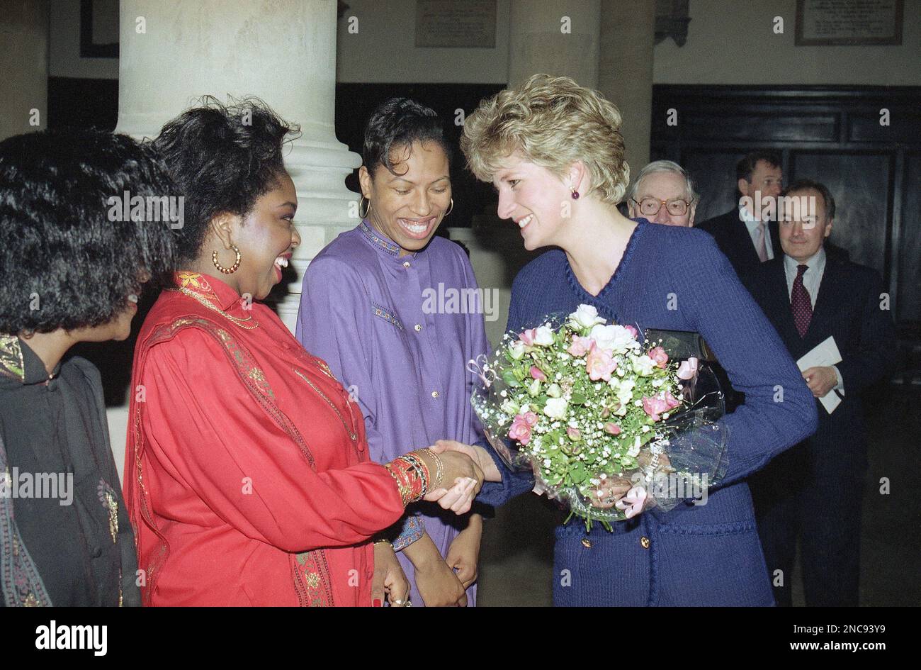British Princess Diana meets with “Black Voices” after a concert