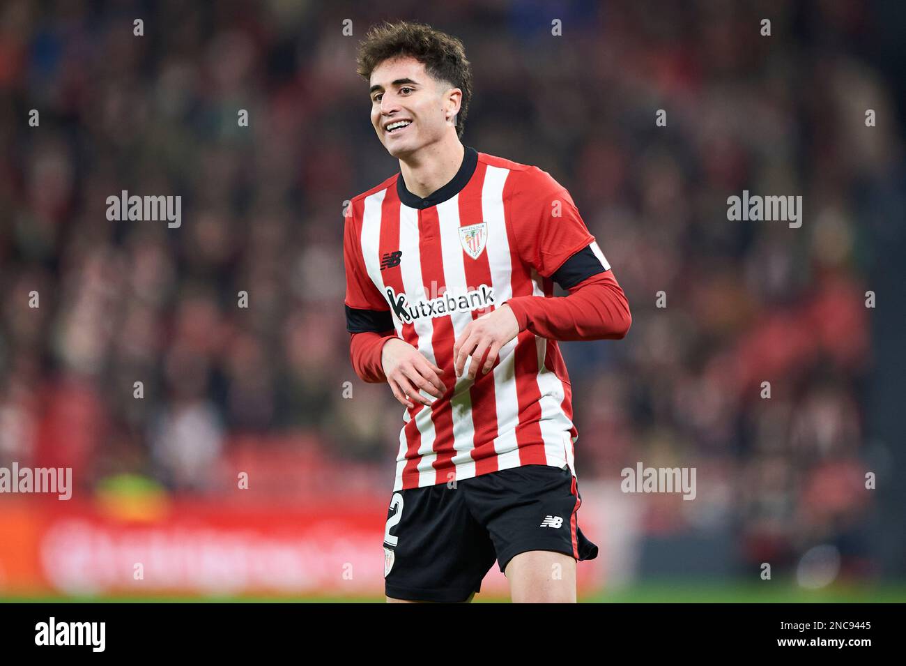 Jon Morcillo of Athletic Club during the La Liga match between Athletic Club and Cadiz CF played at San Mames Stadium on February 3, 2023 in Bilbao, Spain. (Photo by Cesar Ortiz / PRESSIN) Stock Photo