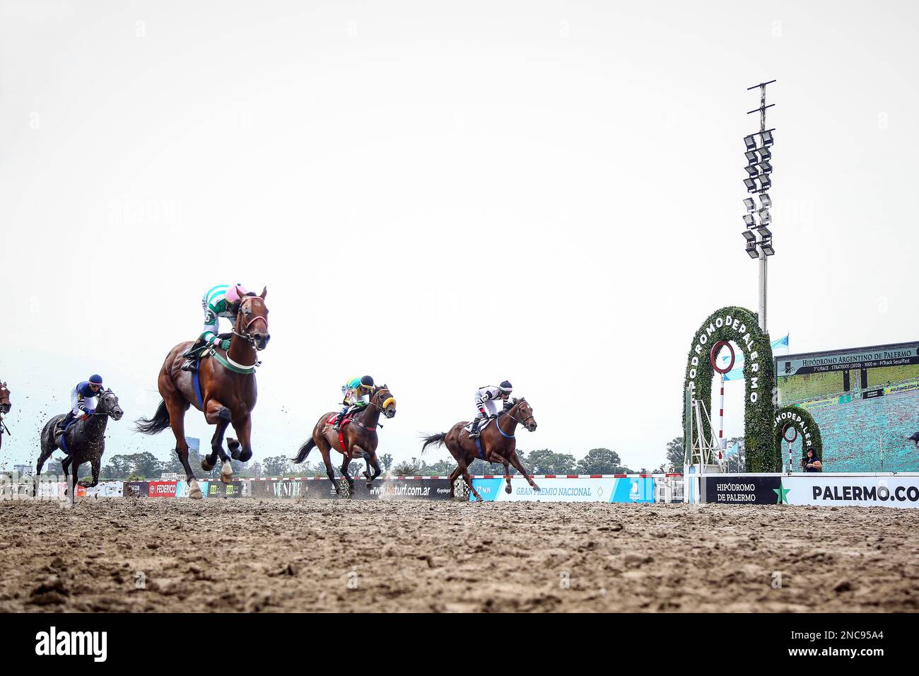 Horse race. Palermo Hippodrome. Buenos Aires, Argentina. Stock Photo