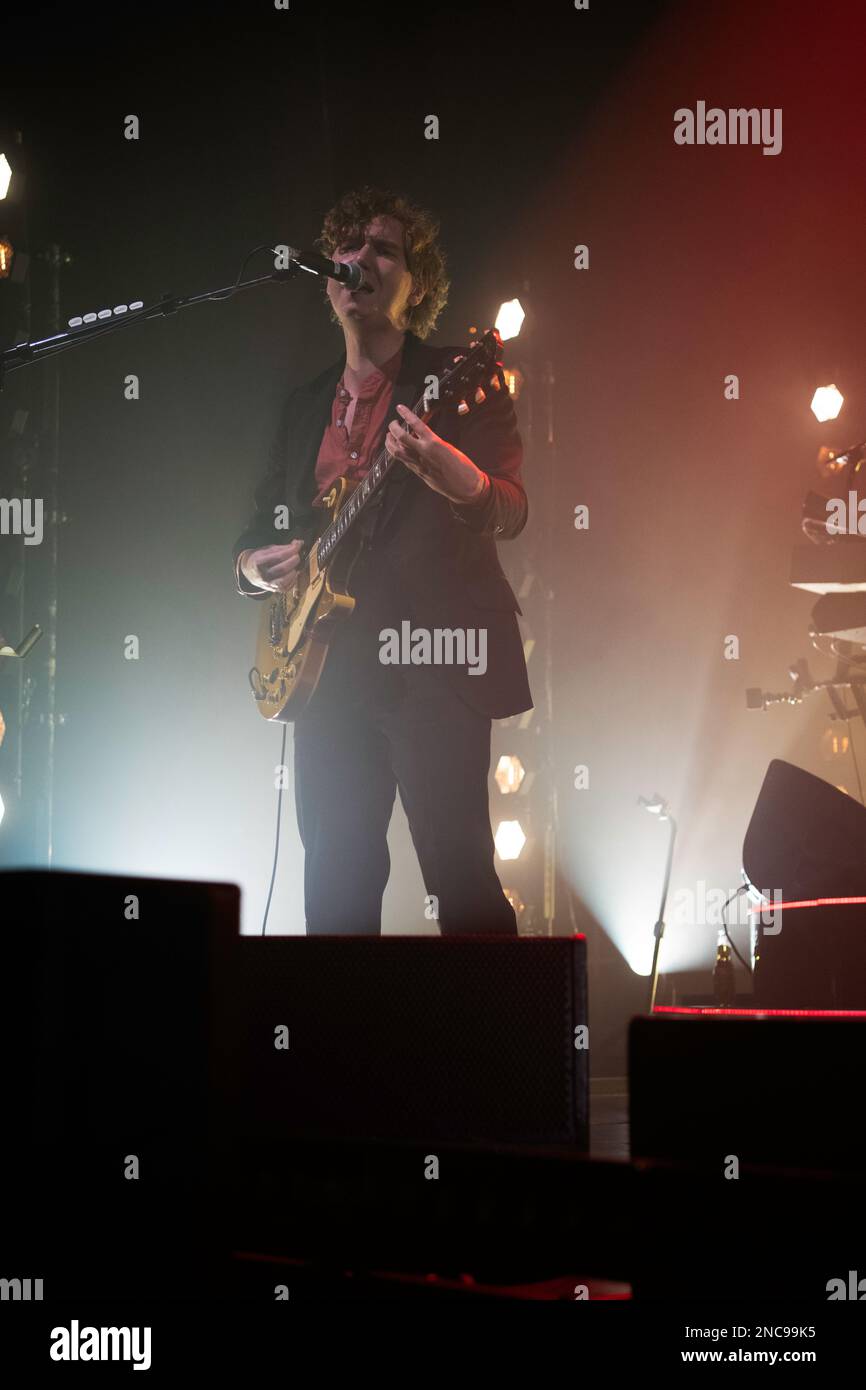 British band, The Kooks, performing live in Berlin for the inside in/inside out 15th anniversary tour in Berlin, Germany. Stock Photo