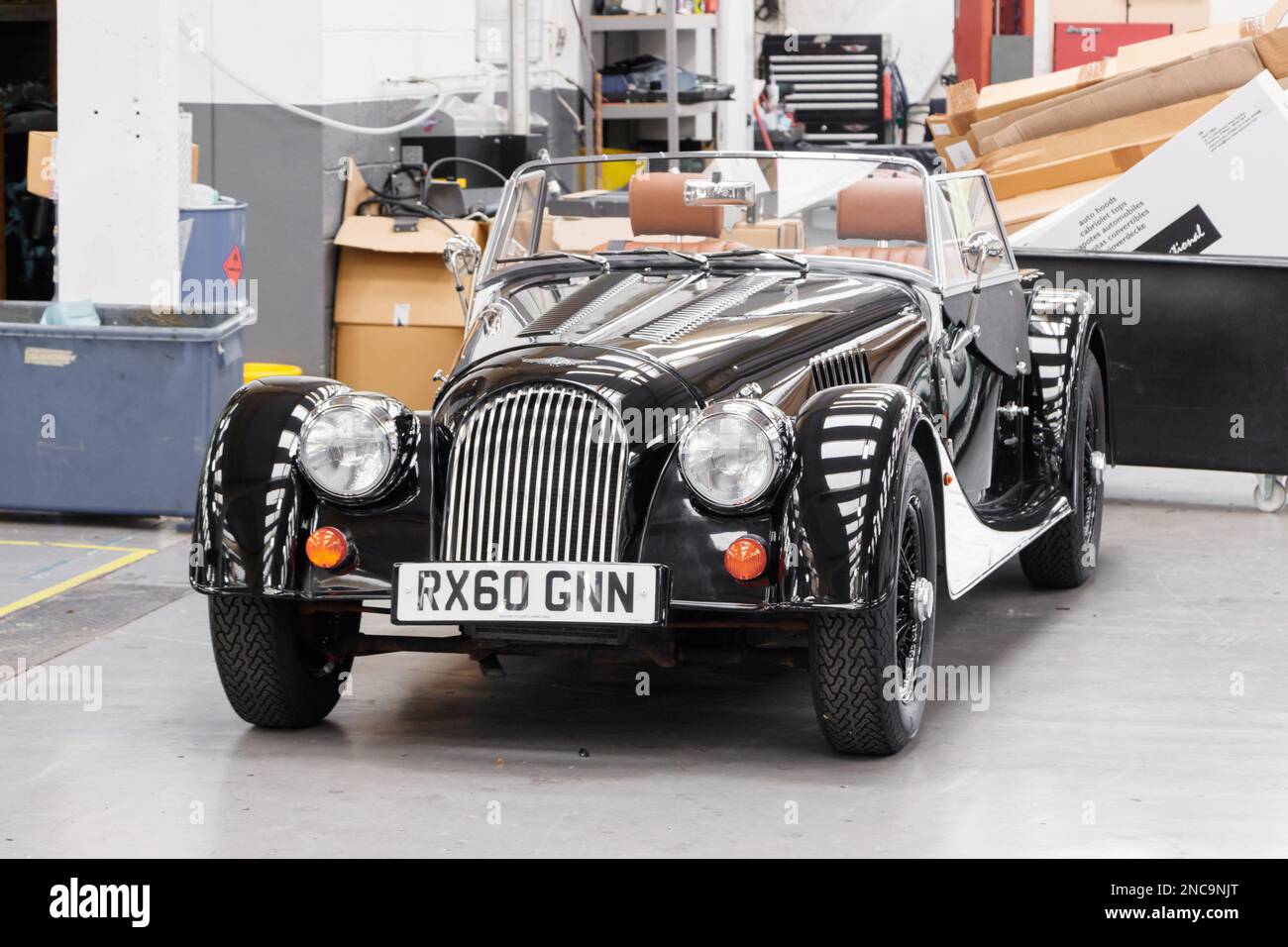 car inside the motor car factory in malvern