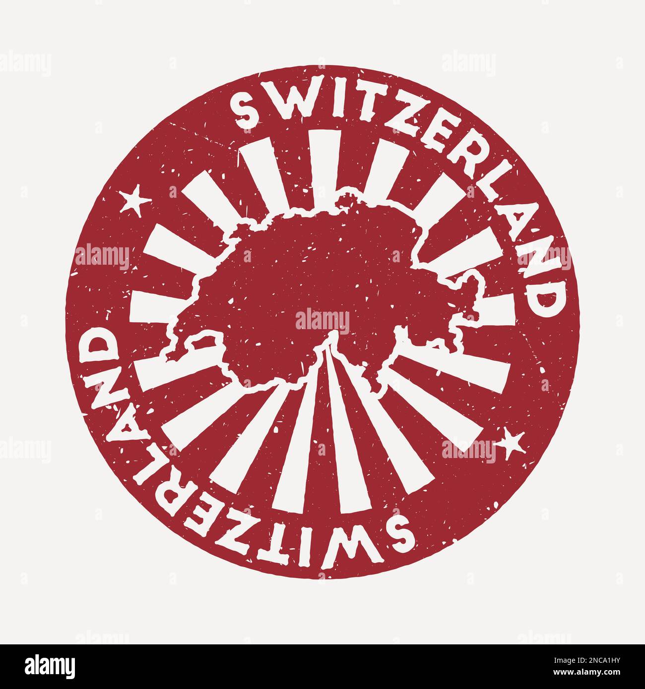 Switzerland stamp. Travel red rubber stamp with the map of the country ...