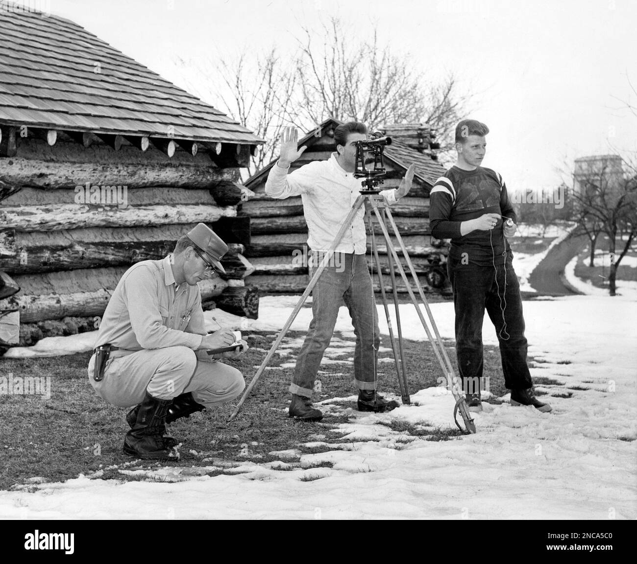 Work of surveying famed historic Valley Park, where Washington's troops spent a rugged
