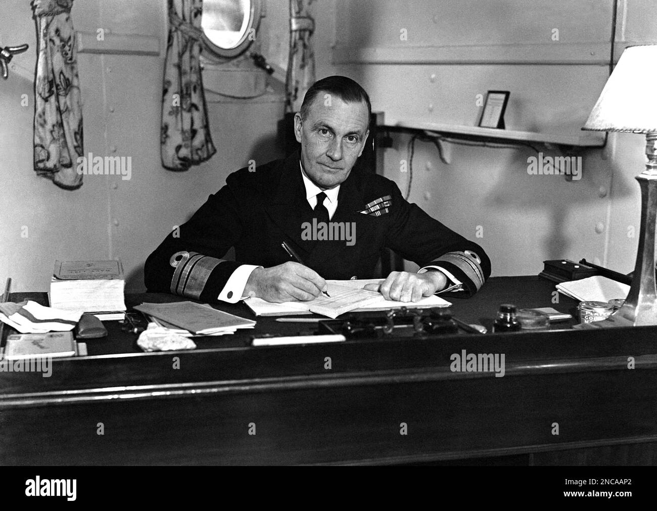 Admiral Sir James Somerville who wore his flag in the HMS Renown in the