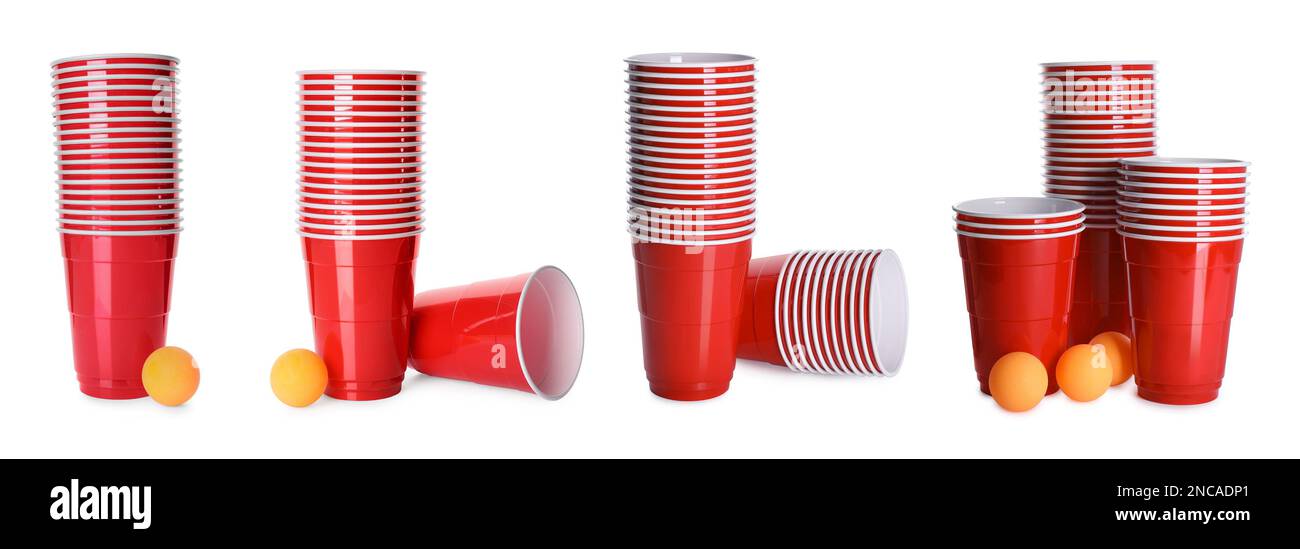 White American Beer Pong Solo Party Cups 16oz Party Cups White