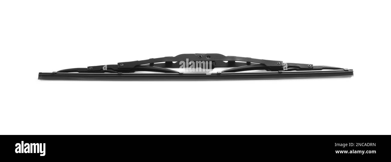 One car windshield wiper isolated on white Stock Photo Alamy